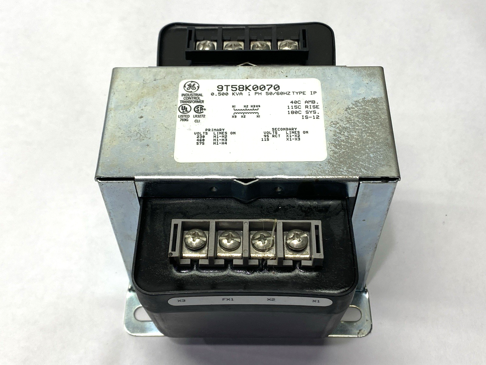 General Electric 9T58K0070 Industrial Control Transformer 1-Phase 575V 50/60Hz - Maverick Industrial Sales
