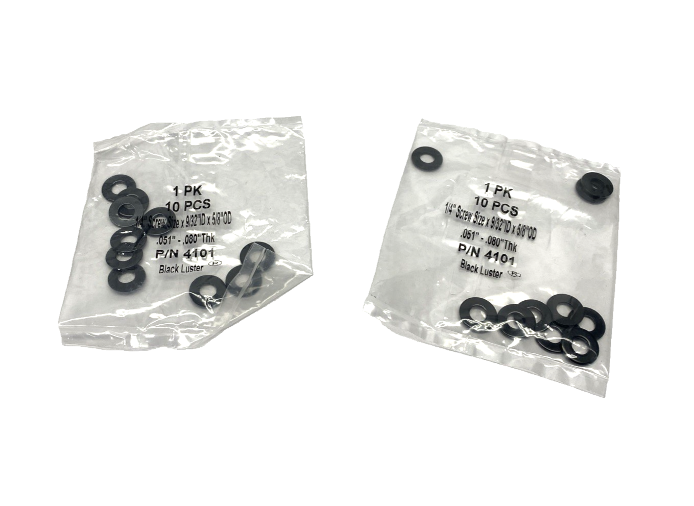 91434A115,4101 | 91434A115 Black Luster Washer for 1/4" Screw, 9/32" ID x 5/8" OD 4101 LOT OF 20 - New – Open box - Maverick Industrial Sales