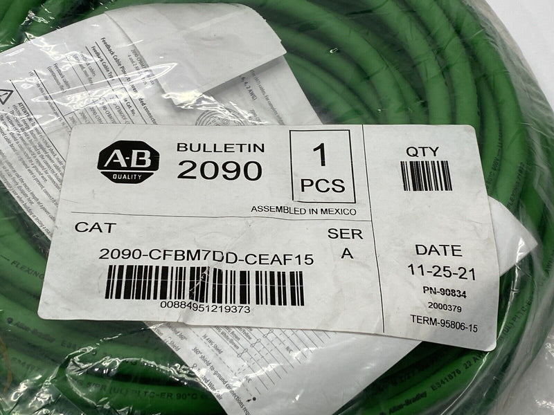 Allen Bradley 2090-CFBM7DD-CEAF15 Ser A Kinetix Flexible Cable 15m 90834 - Maverick Industrial Sales