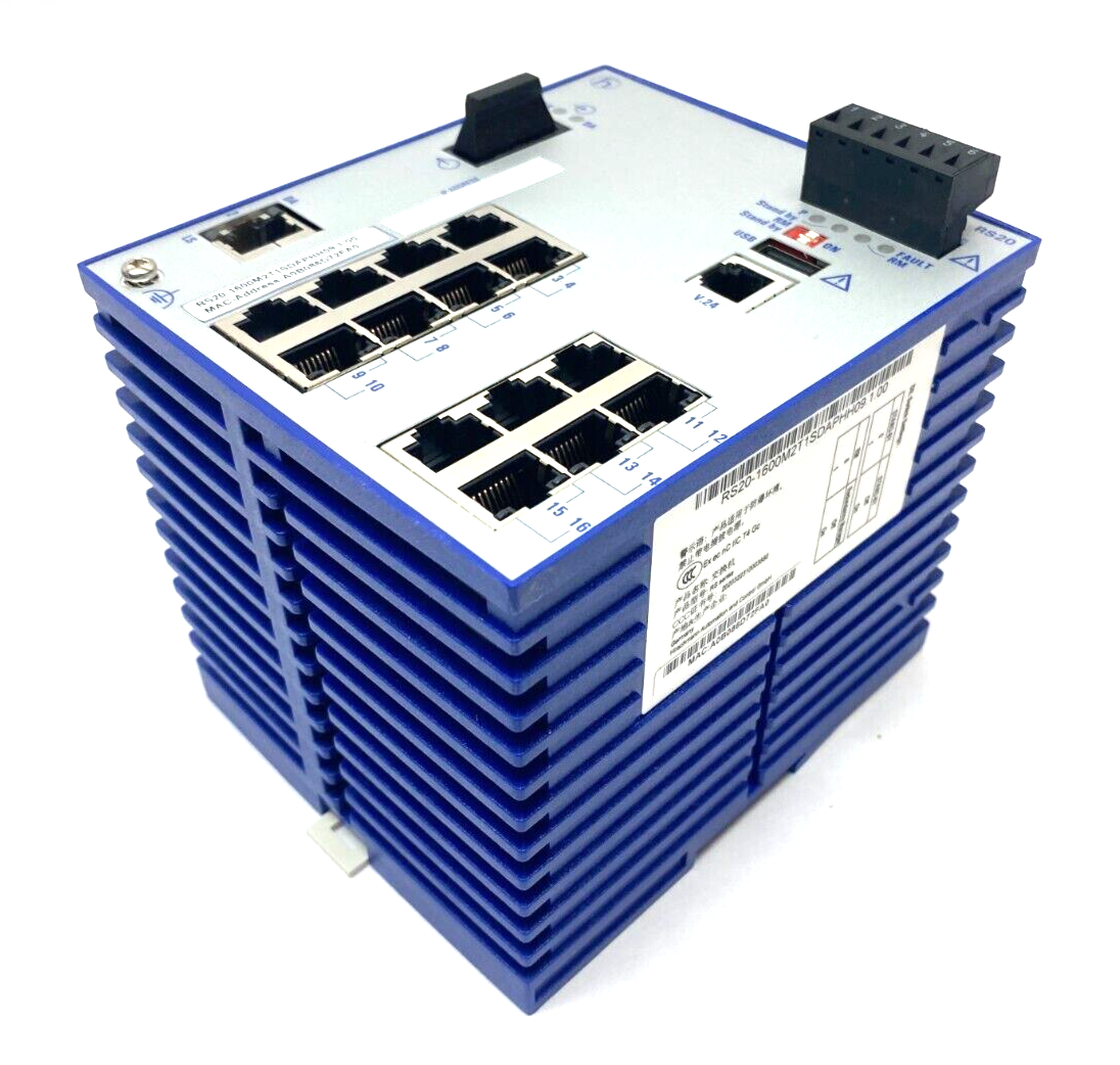 Hirschmann RS20-1600M2T1SDAP Managed Ethernet Rail Switch 943434026 - Maverick Industrial Sales