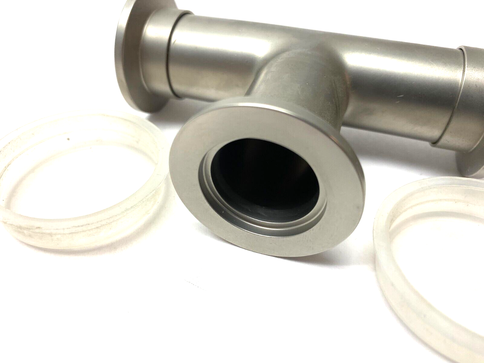 Agilent KT01000204 Stainless Steel Tee Fitting 2.04" Clearance NW25 - Maverick Industrial Sales