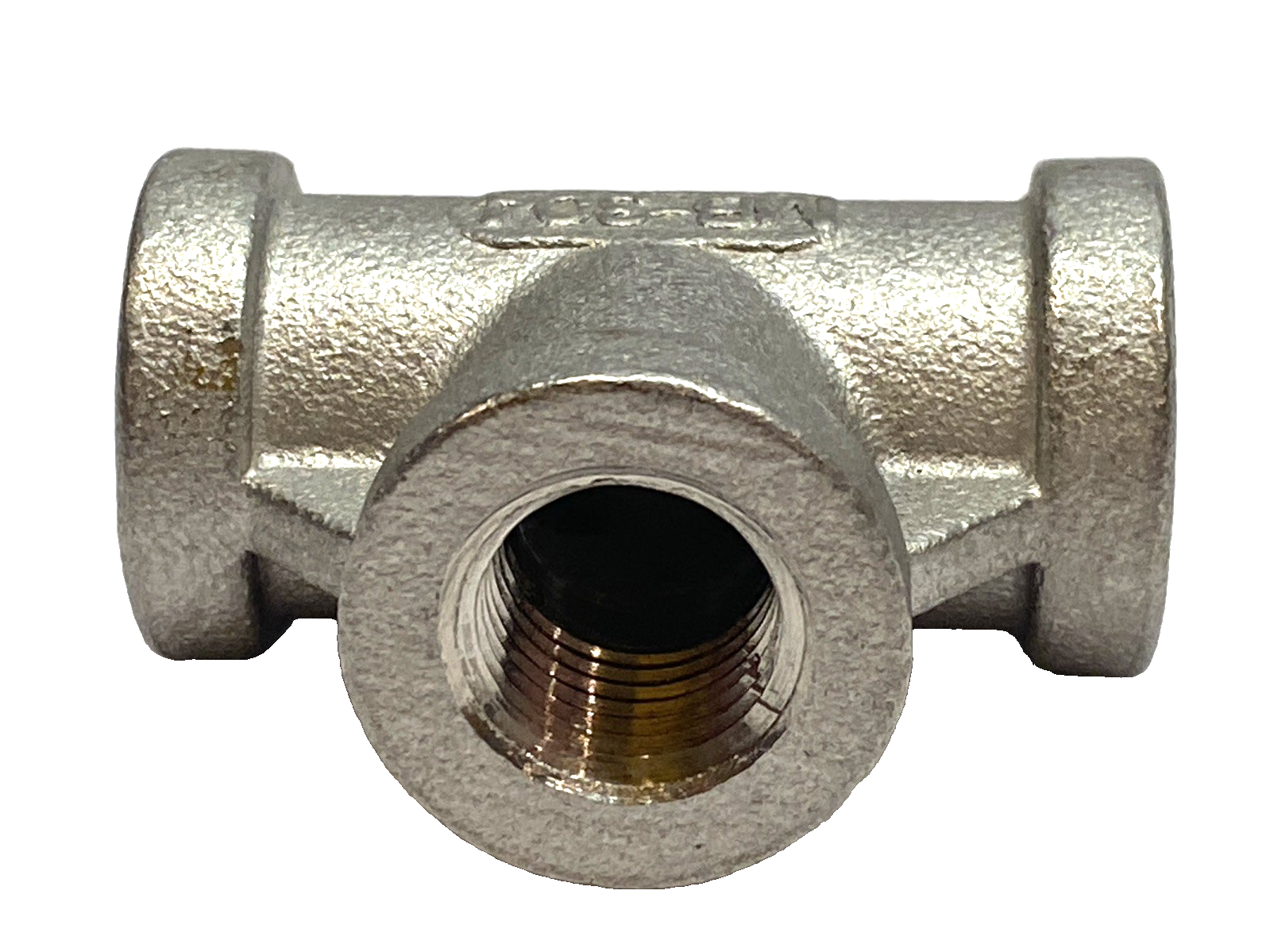 150-1/4" NPT Tee Pipe Fitting 304 Stainless Steel LOT OF 3 - Maverick Industrial Sales
