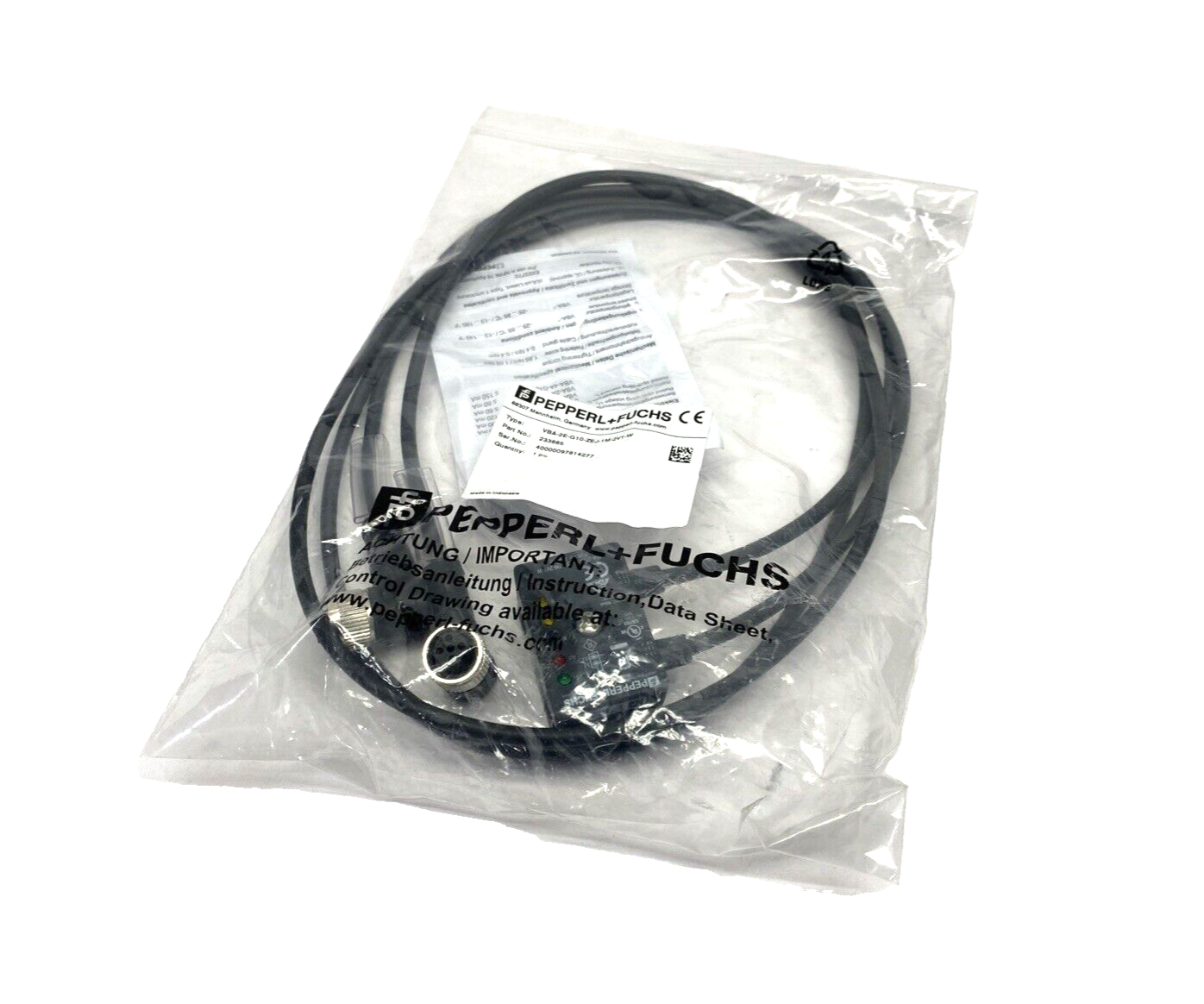 Pepperl+Fuchs VBA-2E-G10-ZEJ-1M-2V1-W AS-Interface Sensor Module 233665 - Maverick Industrial Sales
