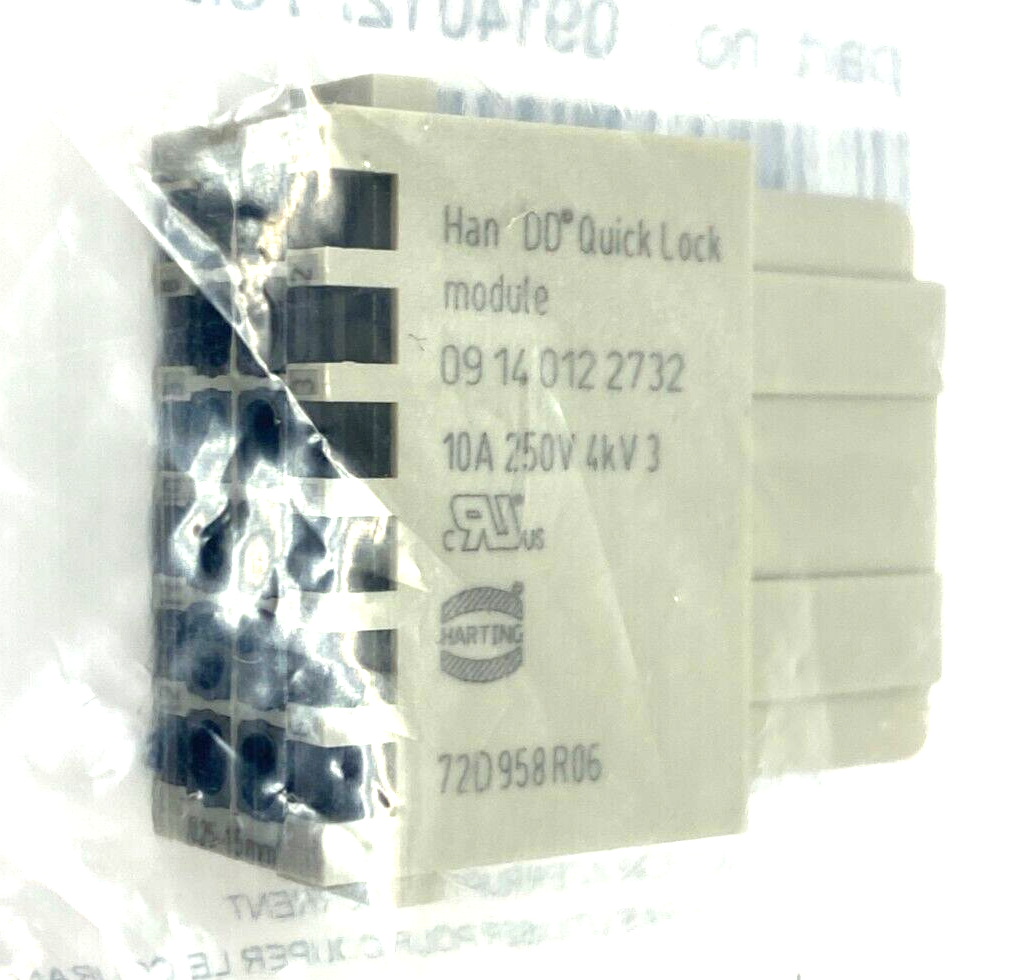Harting 09140122732 Han DD Quick-Lock Module Female PKG OF 2 - Maverick Industrial Sales