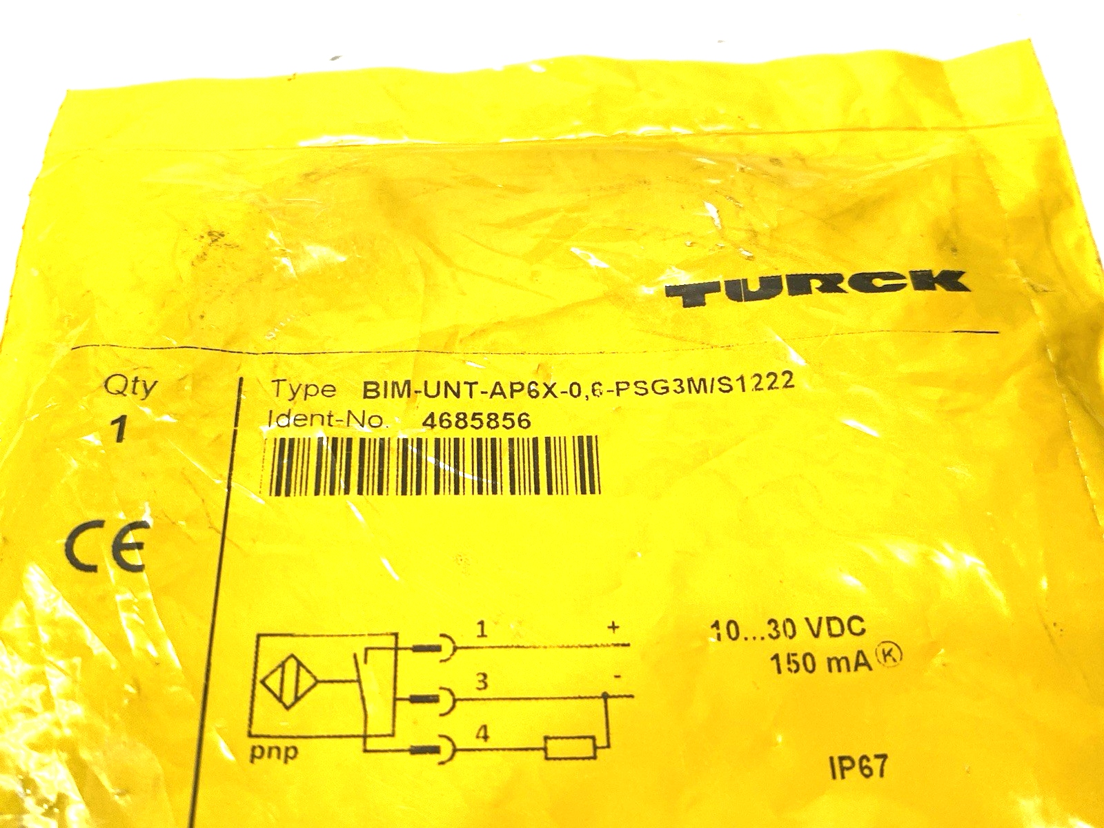 Turck BIM-UNT-AP6X-0,6-PSG3M/S1222 Magnetic Field Proximity Sensor 4685856 - Maverick Industrial Sales