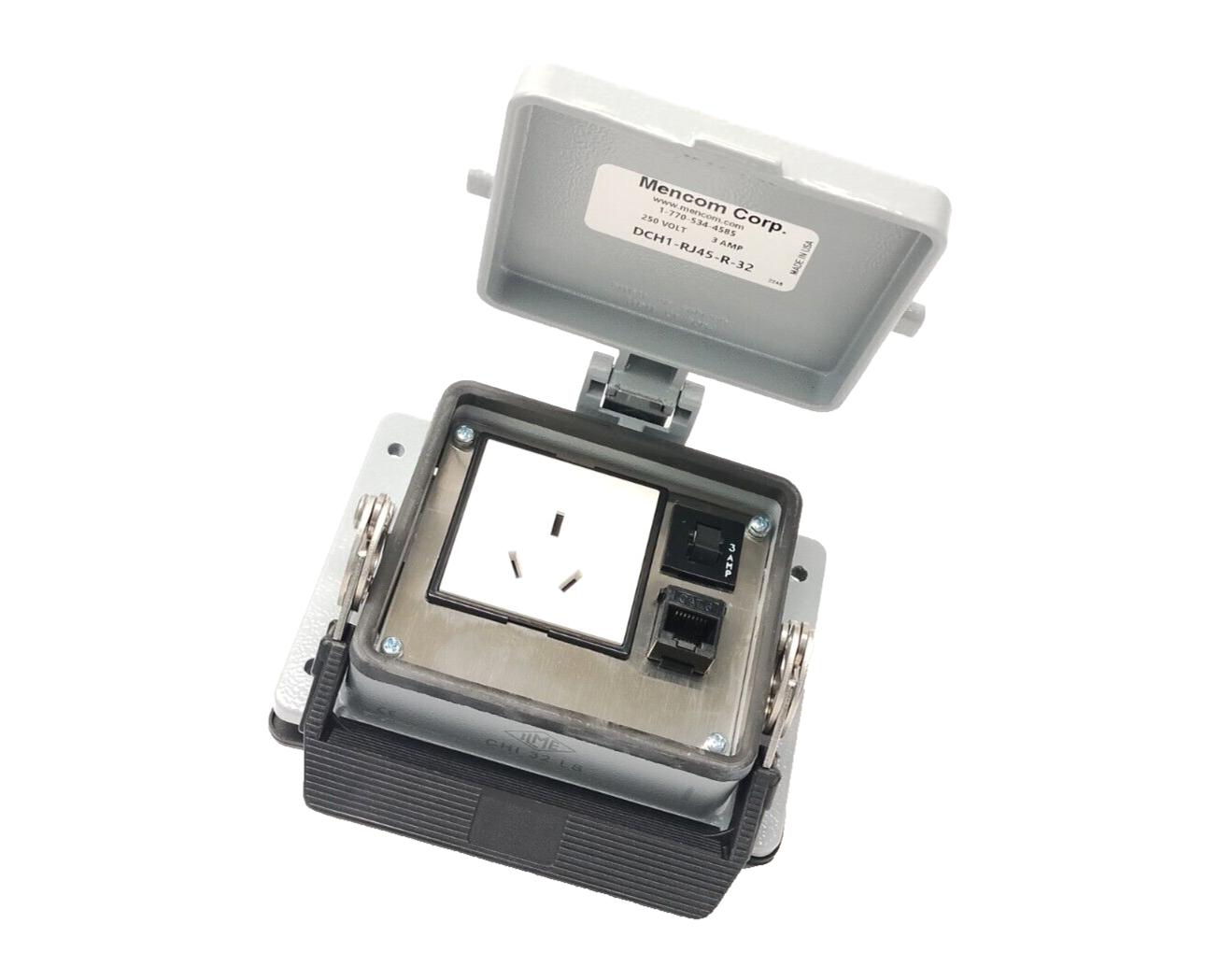 Mencom DCH1-RJ45-R-32 Panel Interface Connector, China 10A Outlet, RJ45 - Maverick Industrial Sales