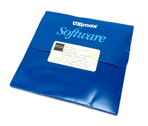 Hurco Ultimax 007-4137-005 Rev B.1 Opitkey Utility Diskette Uninstall Production