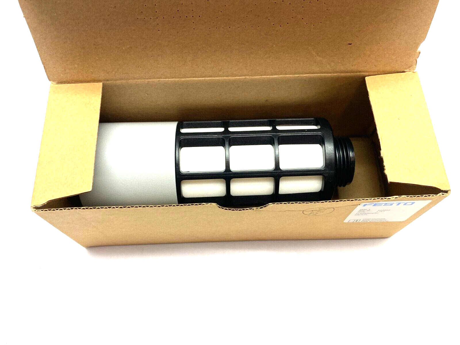 Festo UOS-1 Series J443 Pneumatic Silencer, 10 bar/145 PSI 1.0 Mpa Max 552252 - Maverick Industrial Sales