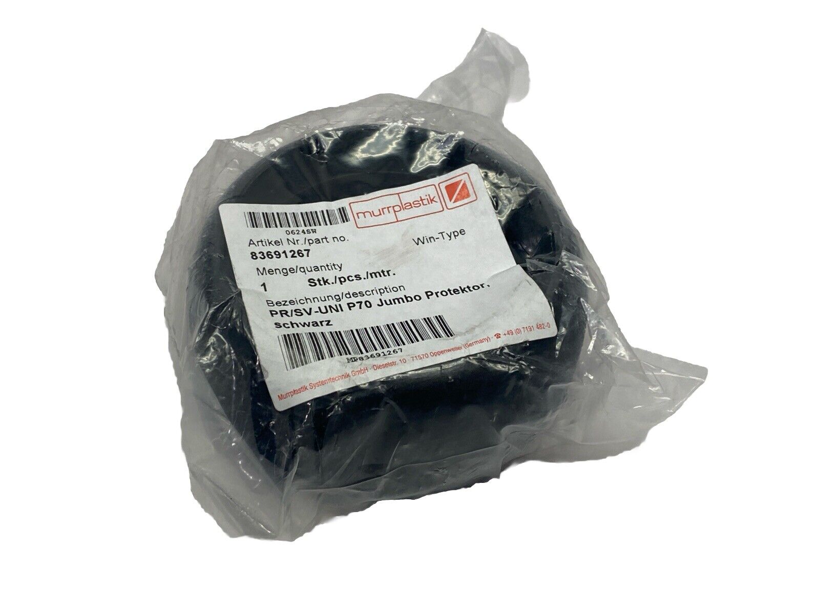 Murrplastik PR/SV-UNI P70 Strike Guard 70 Jumbo Black NW70 83691267 - Maverick Industrial Sales
