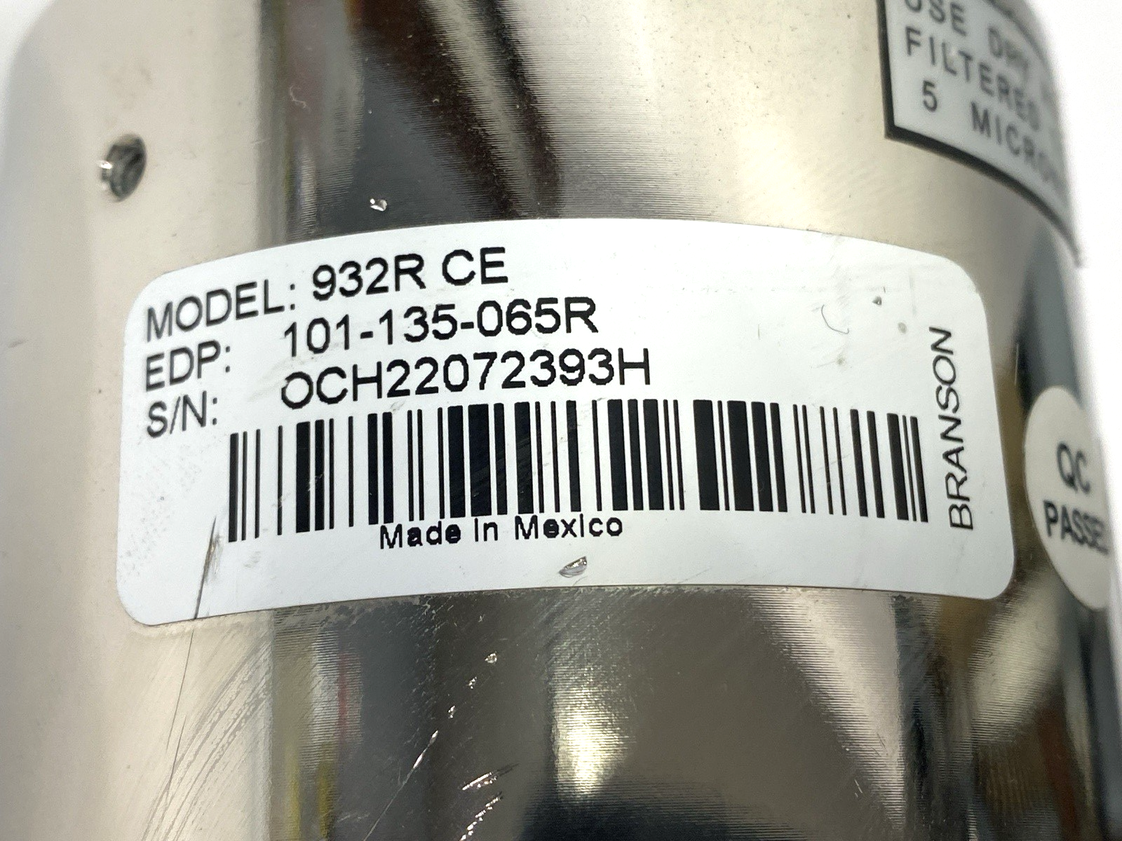 Branson 932R CE Ultrasonic Converter 101-135-065R - Maverick Industrial Sales