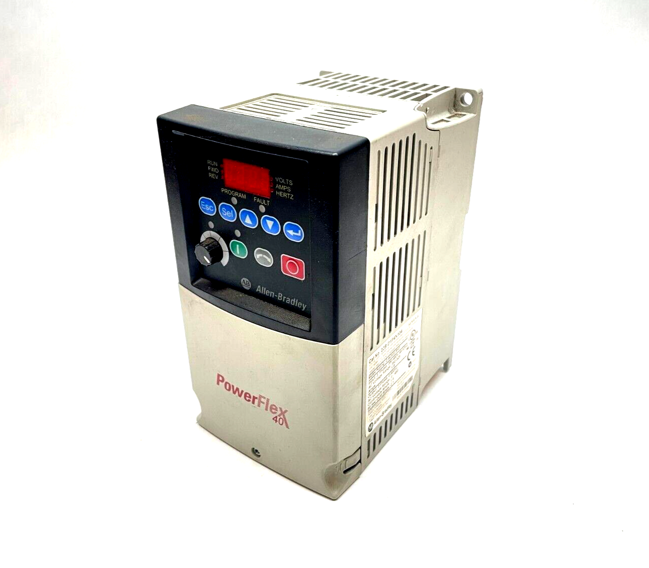 Allen-Bradley 22B-D1P4N104 Ser. A PowerFlex 40 AC Drive, 0.4kW, 0.5HP, 380-480V - Maverick Industrial Sales