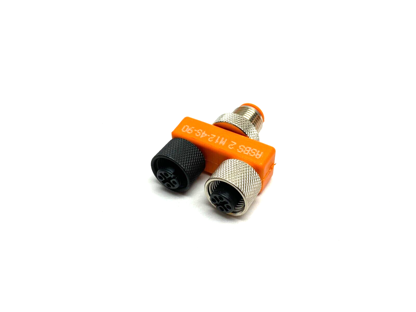 Lumberg Automation ASBS 2-M12-4S-90 M12 Male to Dual M12 Female Cable Splitter - Maverick Industrial Sales