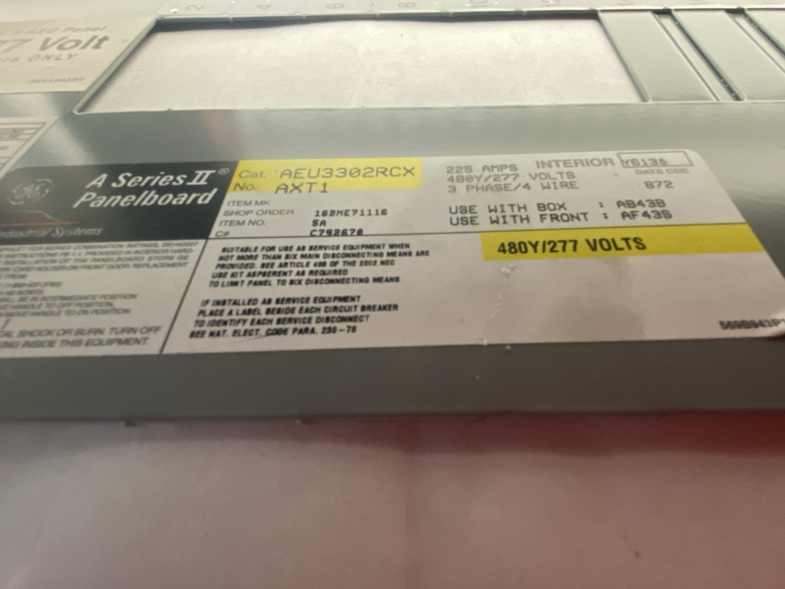 General Electric AEU3302RCX A Series II Sub-Panelboard Assembly 3Ph AXT1B4 - Maverick Industrial Sales