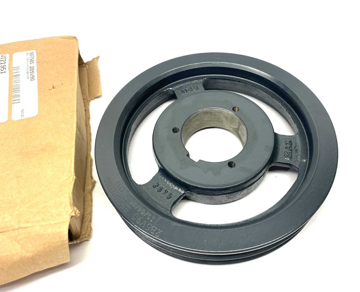 Browning 2B5V90 Dual-Groove Split Taper Sheave, Cast Iron - Maverick Industrial Sales