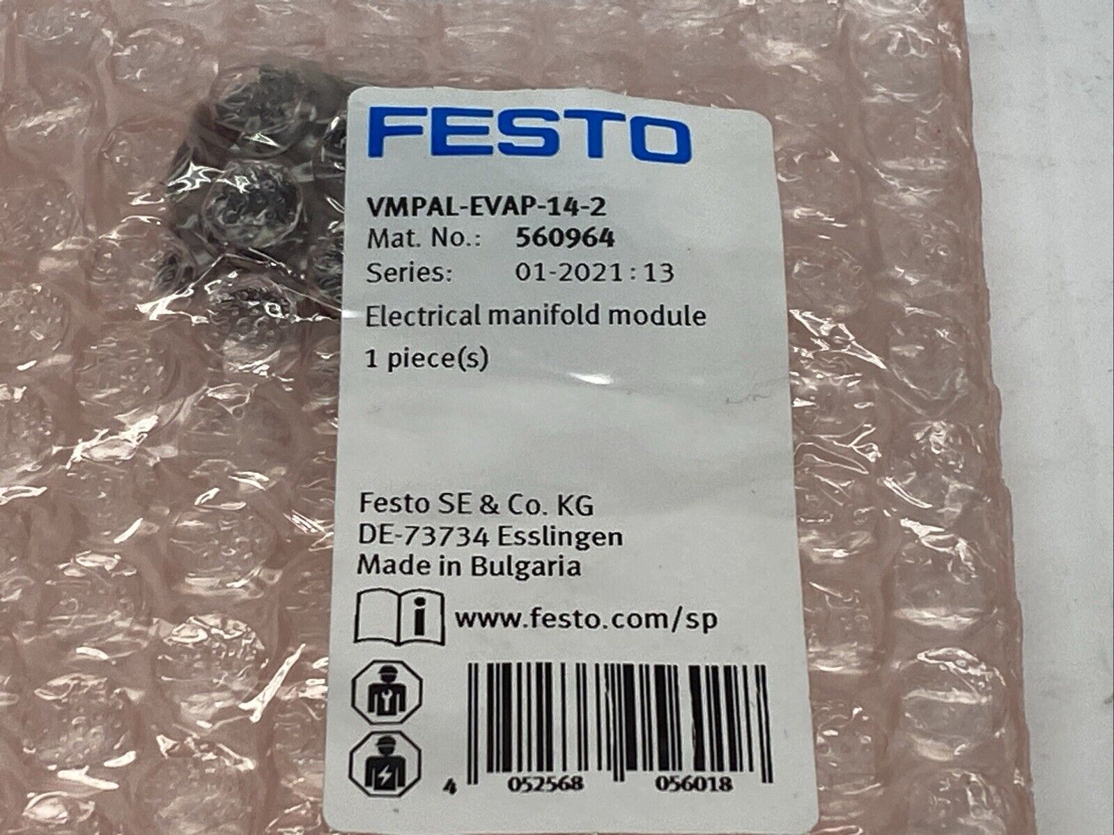 Festo VMPAL-EVAP-14-2 Electrical Manifold Module 560964 - Maverick Industrial Sales