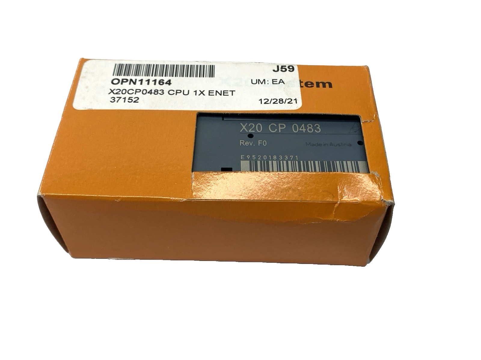 X20CP0483 | B&R Automation Rev. F0 Compact-S CPU Controller Powerlink & Ethernet - New – Open box - Maverick Industrial Sales