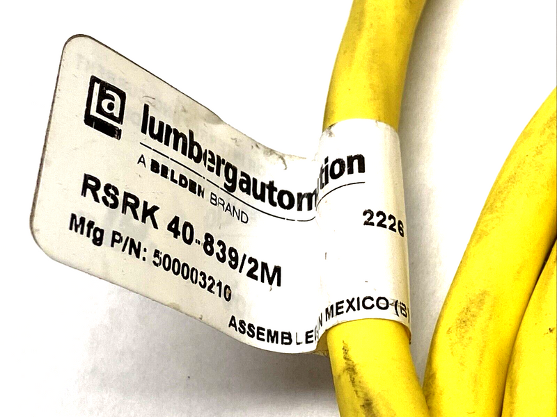 Lumberg RSRK 40-839/2M Double Ended Cordset 2m Length - Maverick Industrial Sales