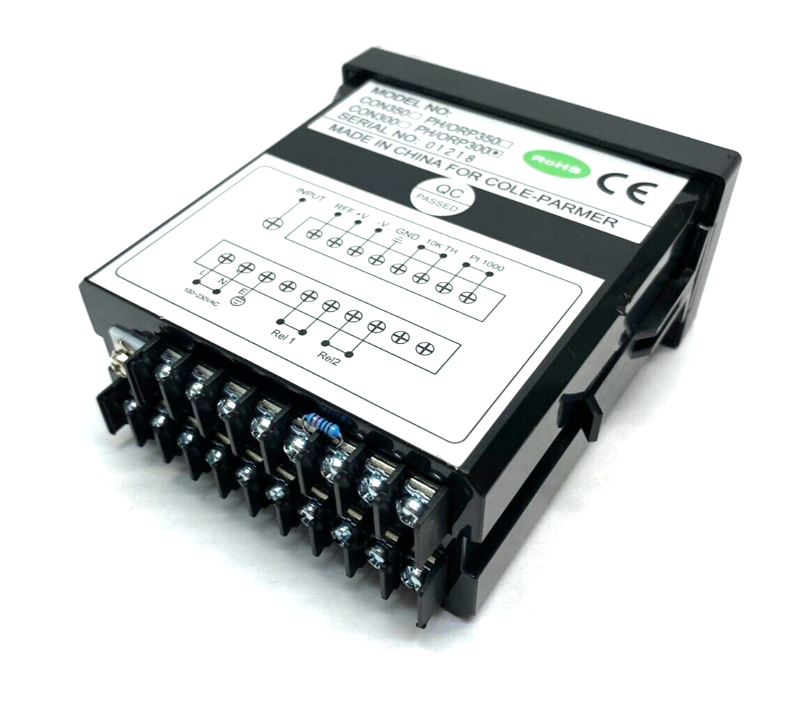 Cole Parmer PH/ORP300 Temperature DIN Controller 1/8" DIN 2 SPDT Relays - Maverick Industrial Sales