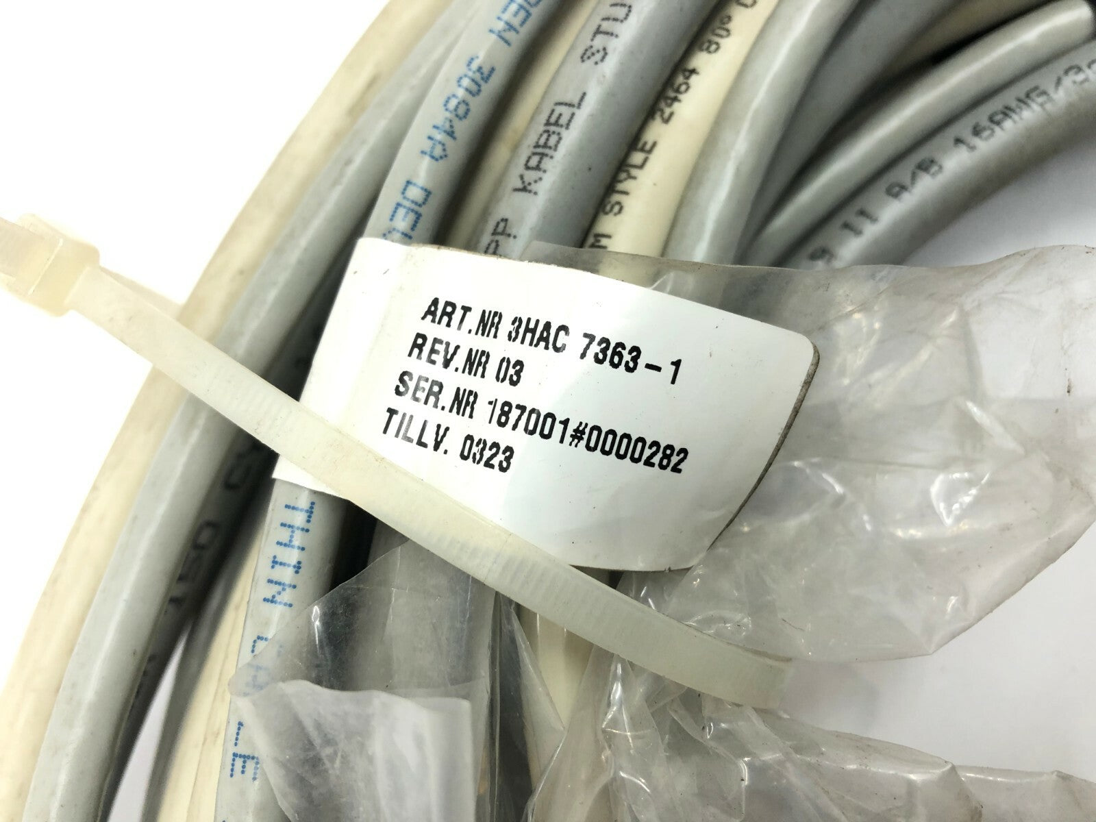 ABB 3HAC 7363-1 Rev. 03 Robot Control Cable Assembly, Robotics Cordset - Maverick Industrial Sales