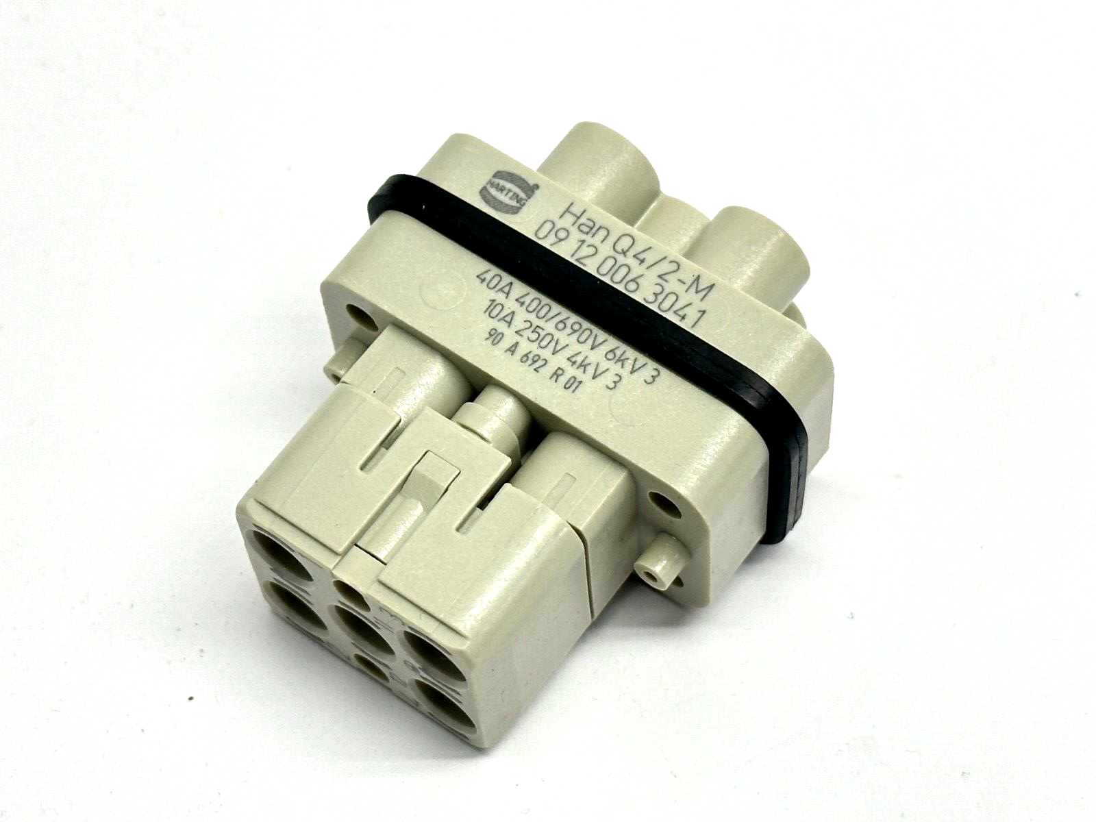 Harting 09 12 006 3041 Han Q Compact Connector 4/2 M-c - Maverick Industrial Sales