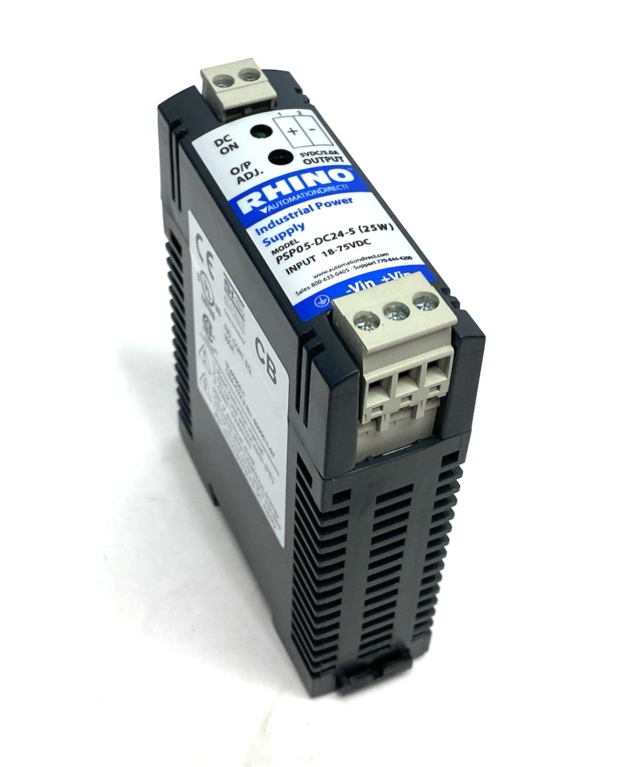PSP05-DC24-5 | Automation Direct RHINO DC to DC Converter, Indus. Power Supply - Used - Maverick Industrial Sales