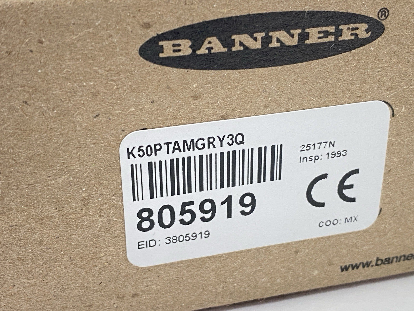 K50PTAMGRY3Q | Banner K50 Pro Touch Series 3-Color RGB Touch Sensor 805919 - New - Maverick Industrial Sales