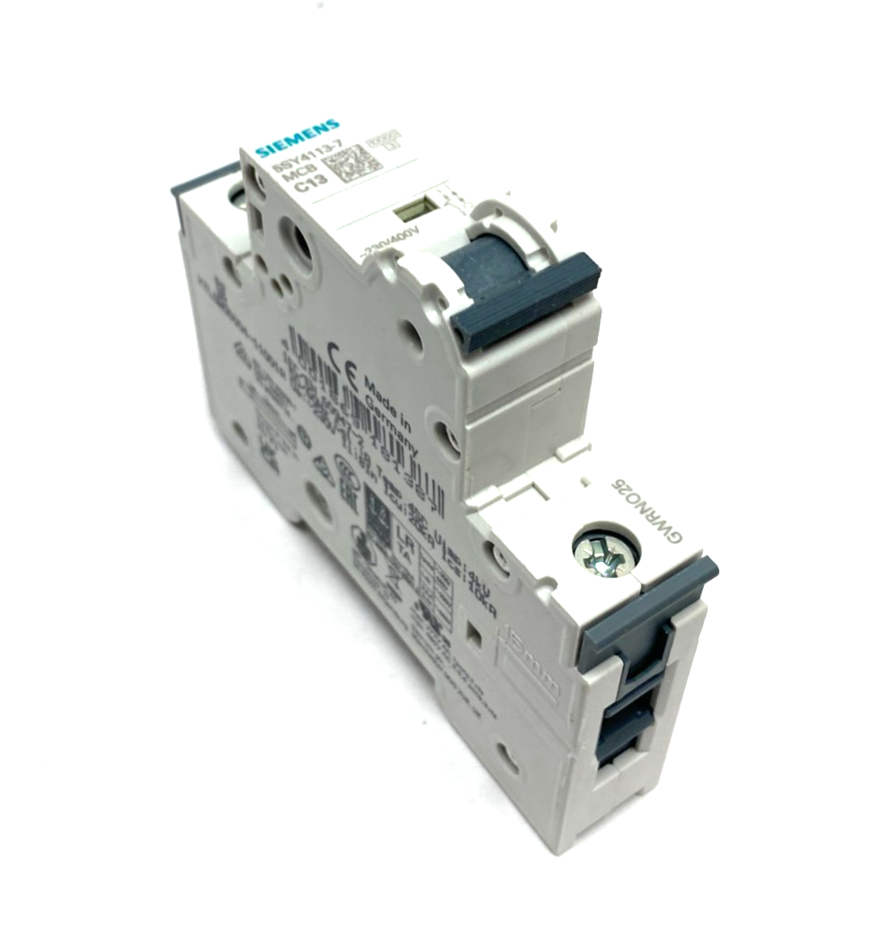 Siemens 5SY4113-7 Miniature Circuit Breaker 1-Pole MCB C13 - Maverick Industrial Sales