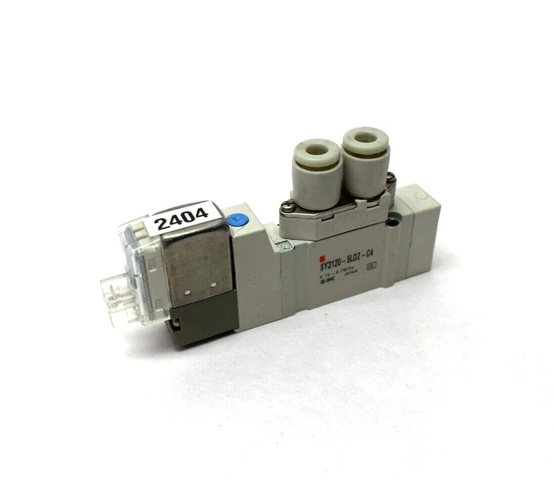 SMC SY3120-5LOZ-C4 5-Port 2-Position Solenoid Valve Plastic Tube Fittings - Maverick Industrial Sales