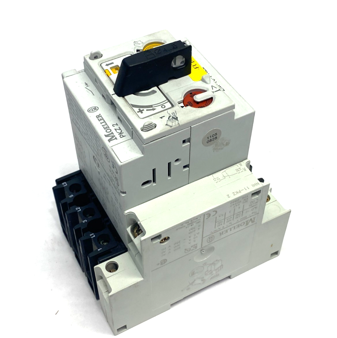 PKZ 2,ZM-10-PKZ2 | Moeller PKZ 2, ZM-10-PKZ2, NHI 11-PKZ 2 Motor Protection Breaker Assembly - Used - Maverick Industrial Sales