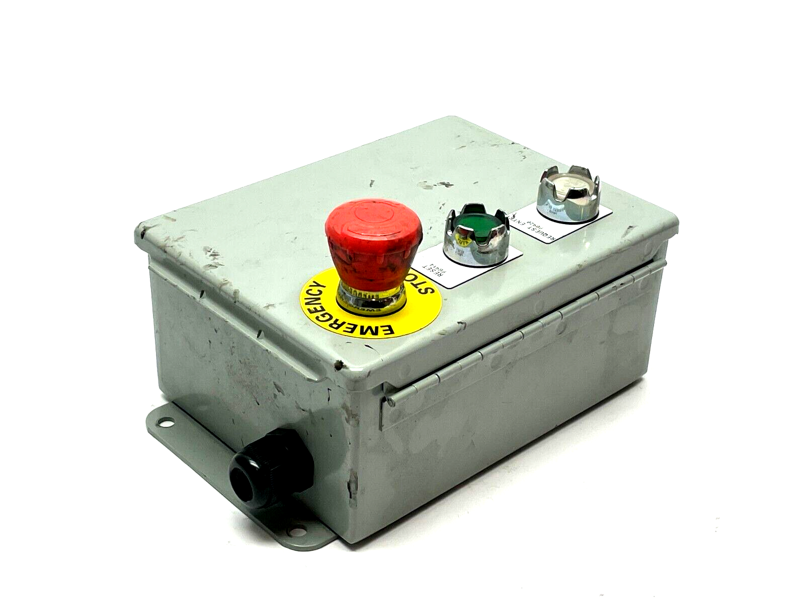 Hoffman A806CH Continuous Hinge Enclosure w/ Allen Bradley Pushbuttons - Maverick Industrial Sales