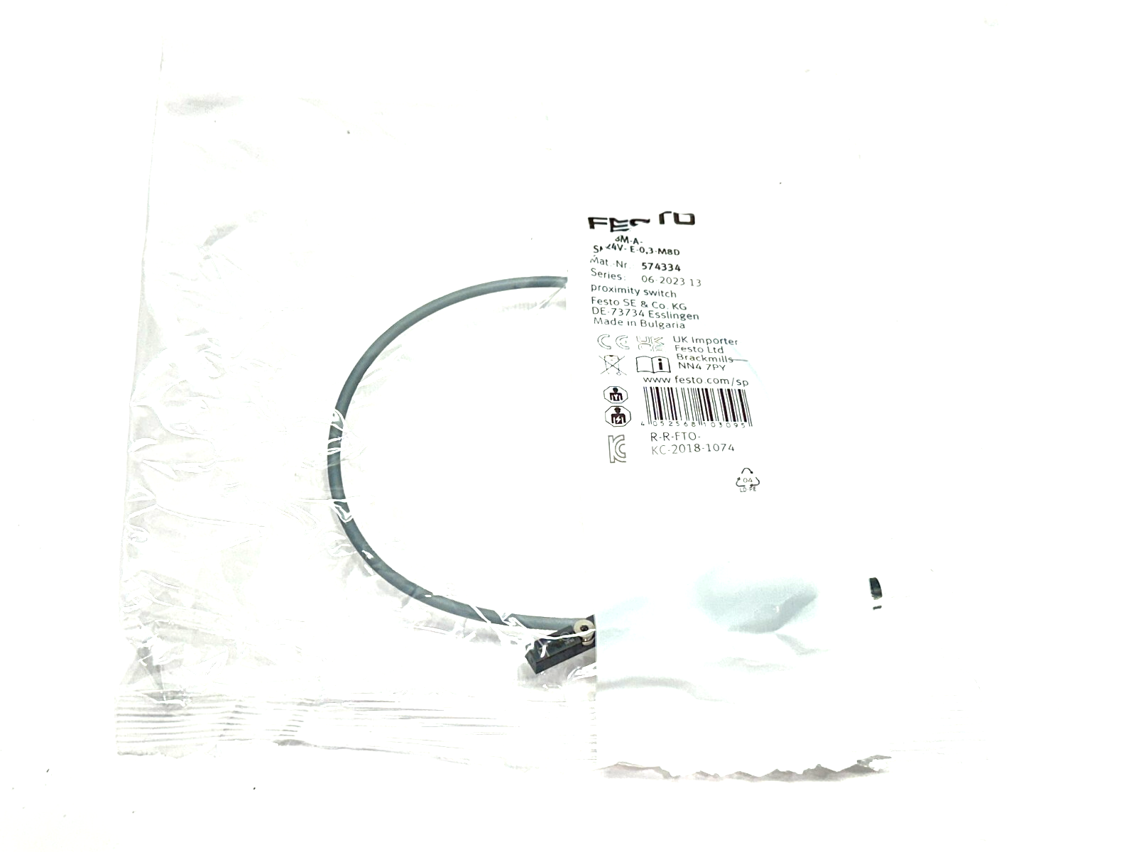 Festo SMT-8M-A-PS-24V-E-0,3-M8D Proximity Sensor 574334 - Maverick Industrial Sales