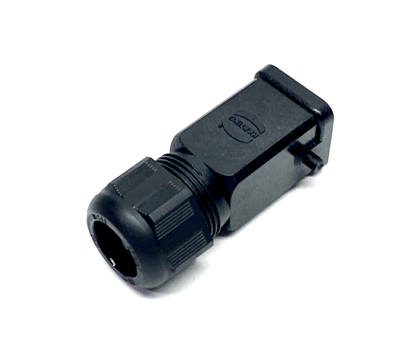 Harting 19200030417 Han 3A-HTE Cable Gland Connector Hood 9-17mm, Black LOT OF 6 - Maverick Industrial Sales