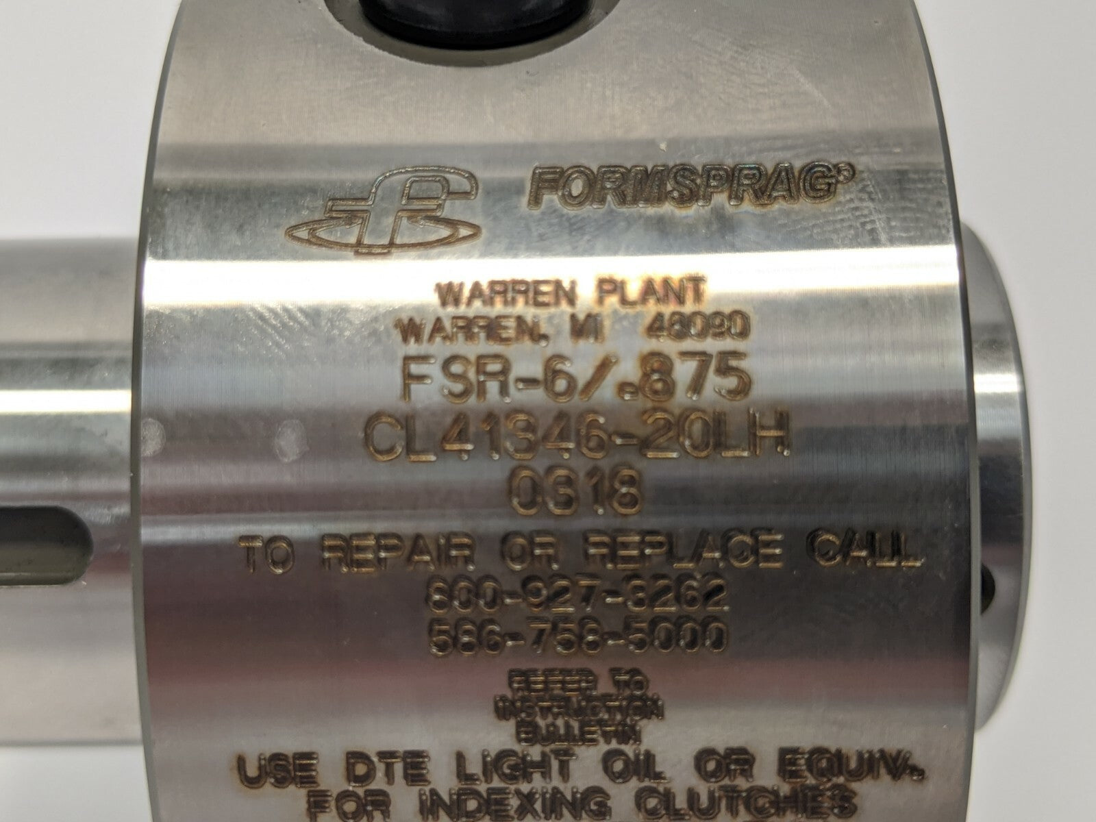 Formsprag CL41346-20LH General Purpose Overrunning Clutch FSR-6/.875LH C'STD - Maverick Industrial Sales
