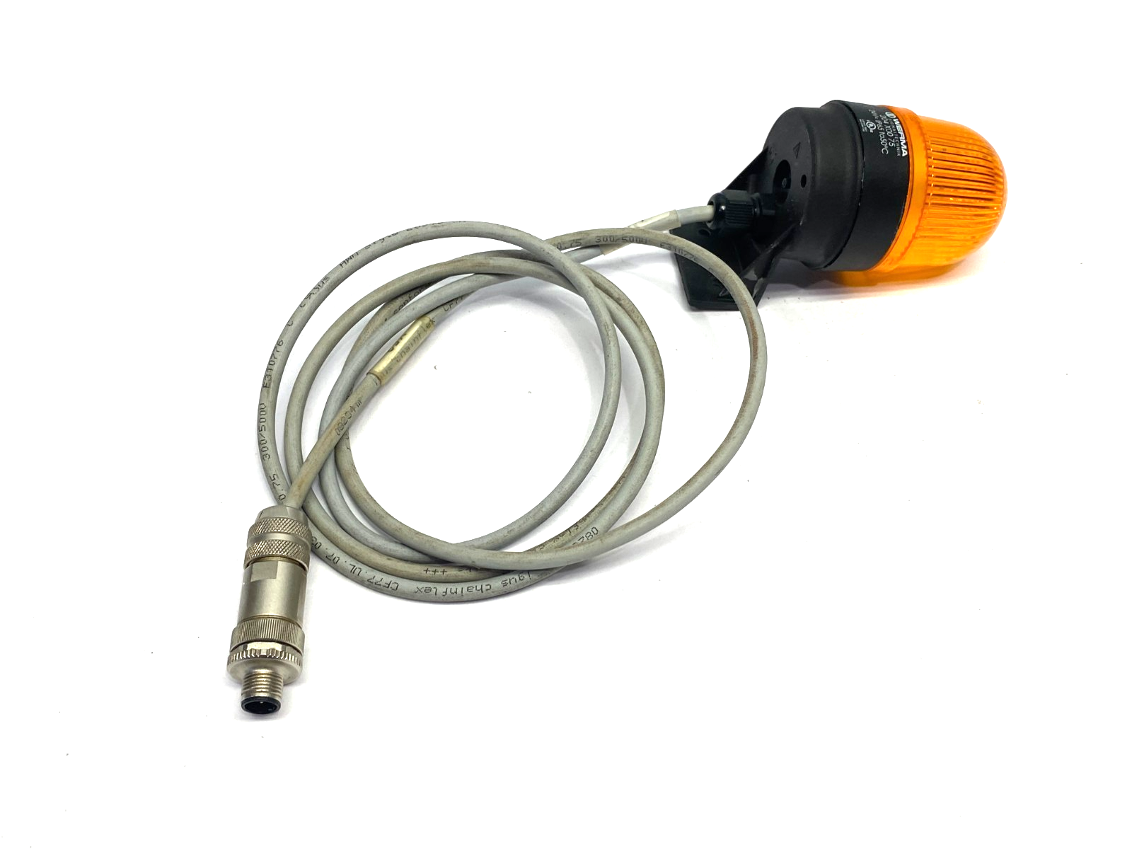 Werma 204 X00 75 Permanent LED Beacon Amber 24V IP65 - Maverick Industrial Sales