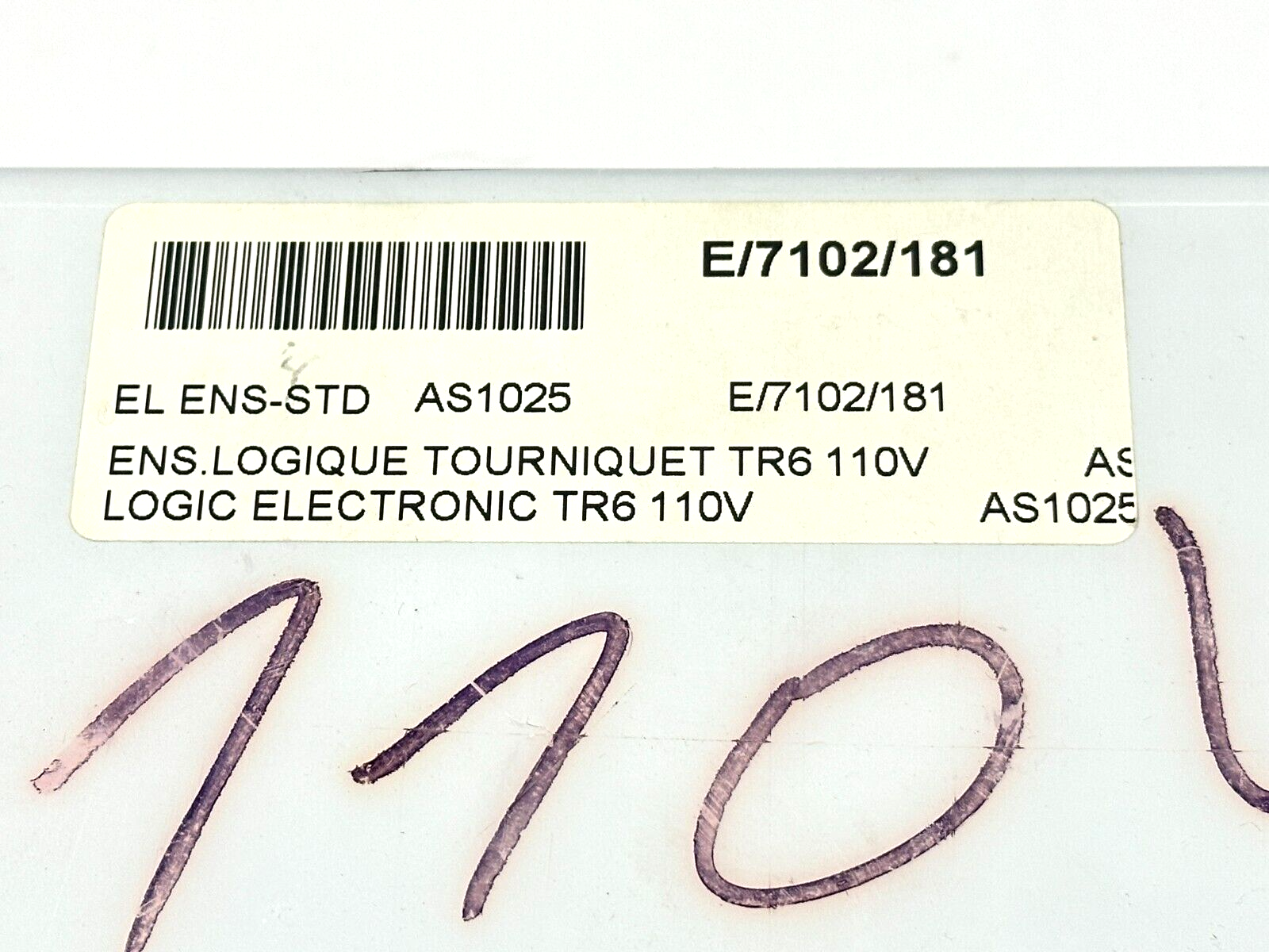 Automatic Systems E/7102/181 AS1025 Logic Electronic TR6 110V - Maverick Industrial Sales