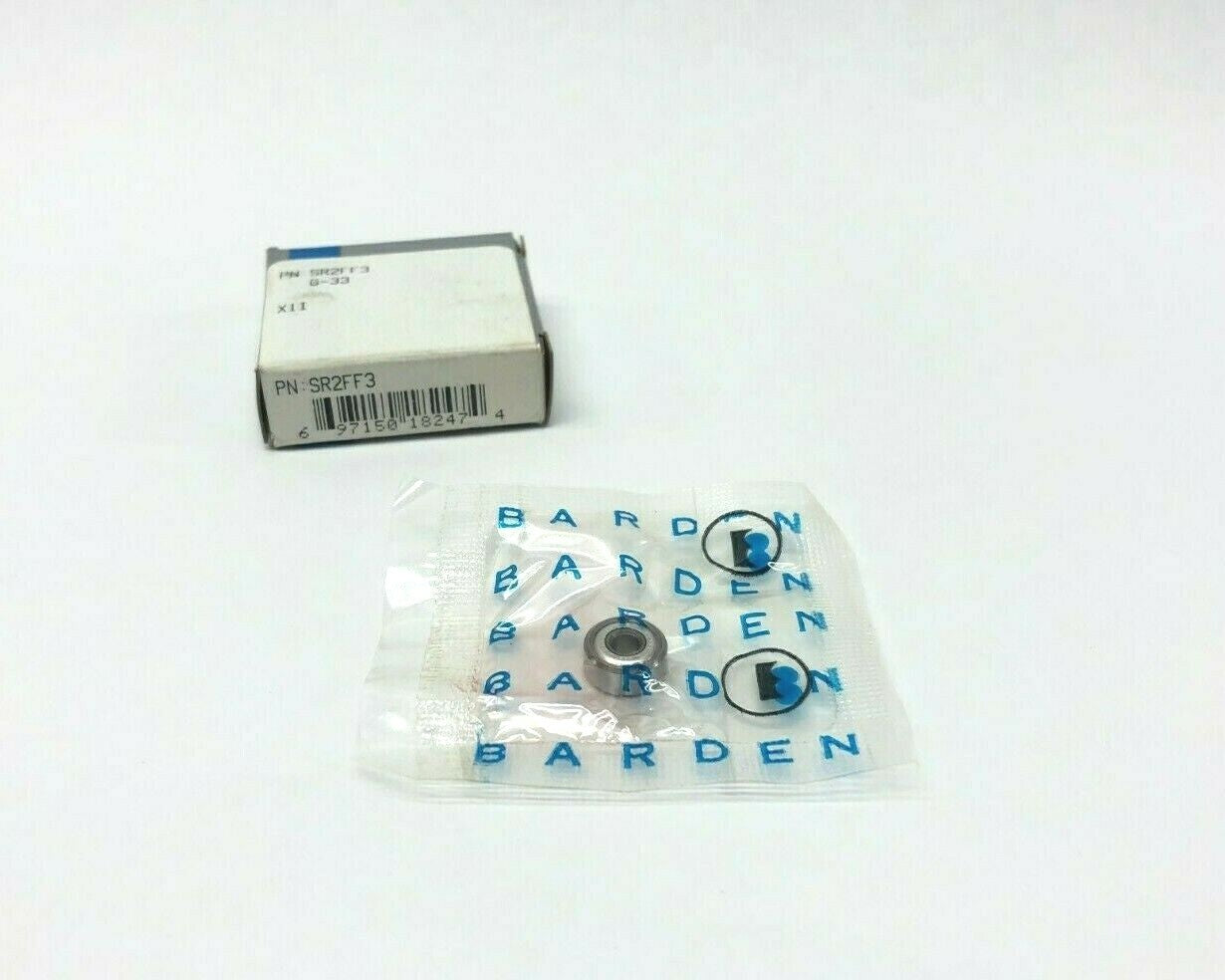 SR2FF3 | Barden Mini Ball Bearing, 3 mm ID, 9.5mm OD, G-33, X1I - New – Open box - Maverick Industrial Sales