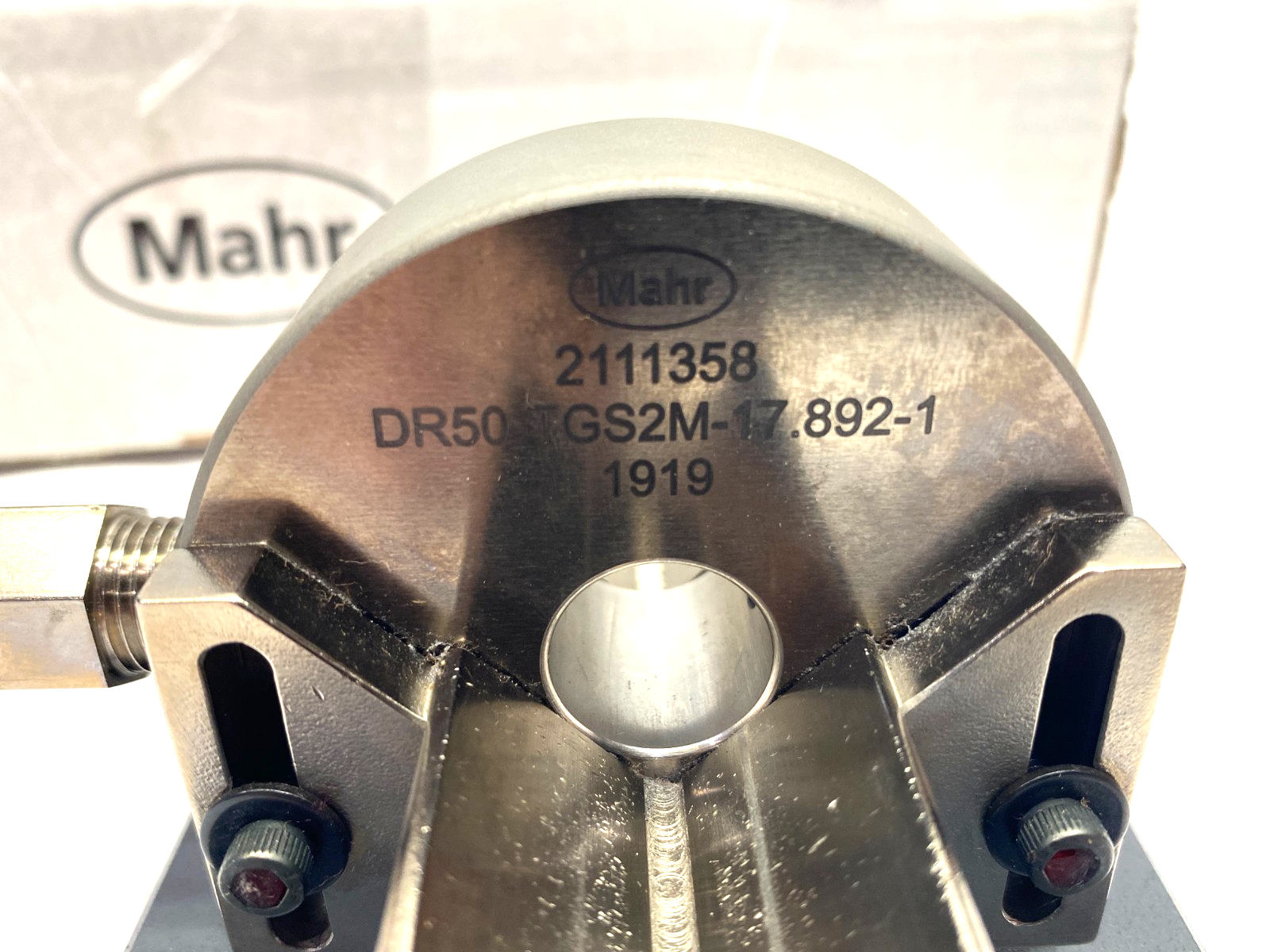 Mahr 2111358 Dimensionair 2-Jet Air Ring Gauge DR50-TGS2M-17.892-1 w/ Base Plate - Maverick Industrial Sales