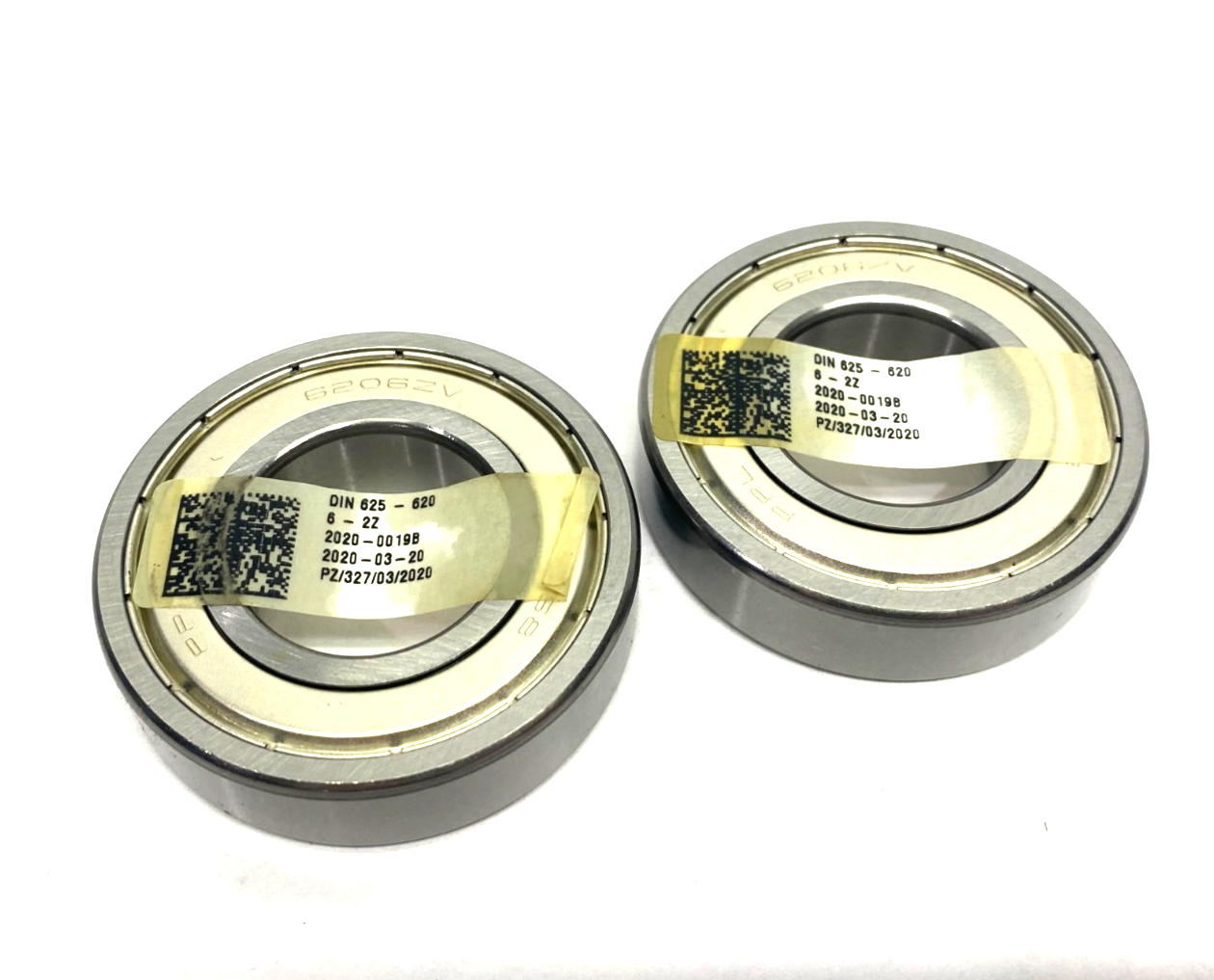 6206-2Z Shielded Radial Ball Bearing, LOT OF 2 - Maverick Industrial Sales