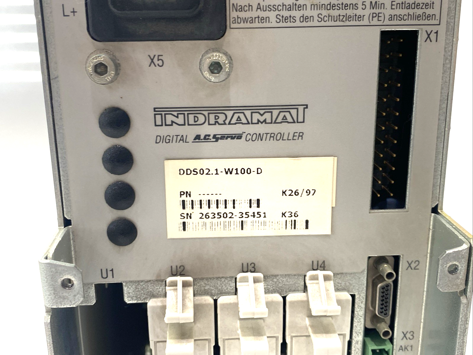 Indramat DDS02.1-W100-D Digital AC Servo Controller - Maverick Industrial Sales