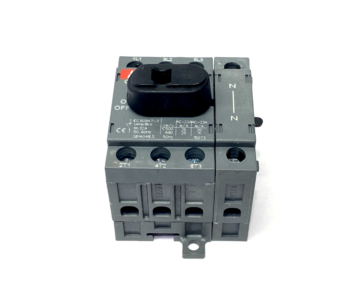 ABB OT25F3 Switch Disconnector 3-Pole Front Operated 25A - Maverick Industrial Sales