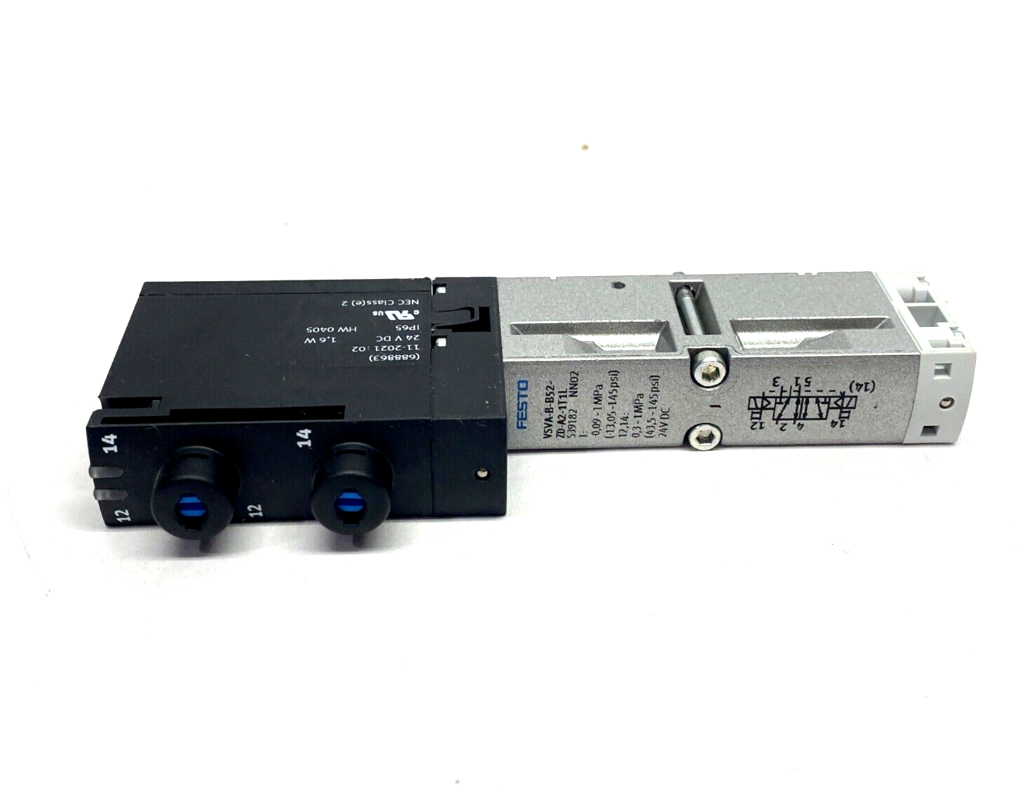 Festo VSVA-B-B52-ZD-A2-1T1L Air Solenoid Valve 5/2 Bistable 539182 - Maverick Industrial Sales