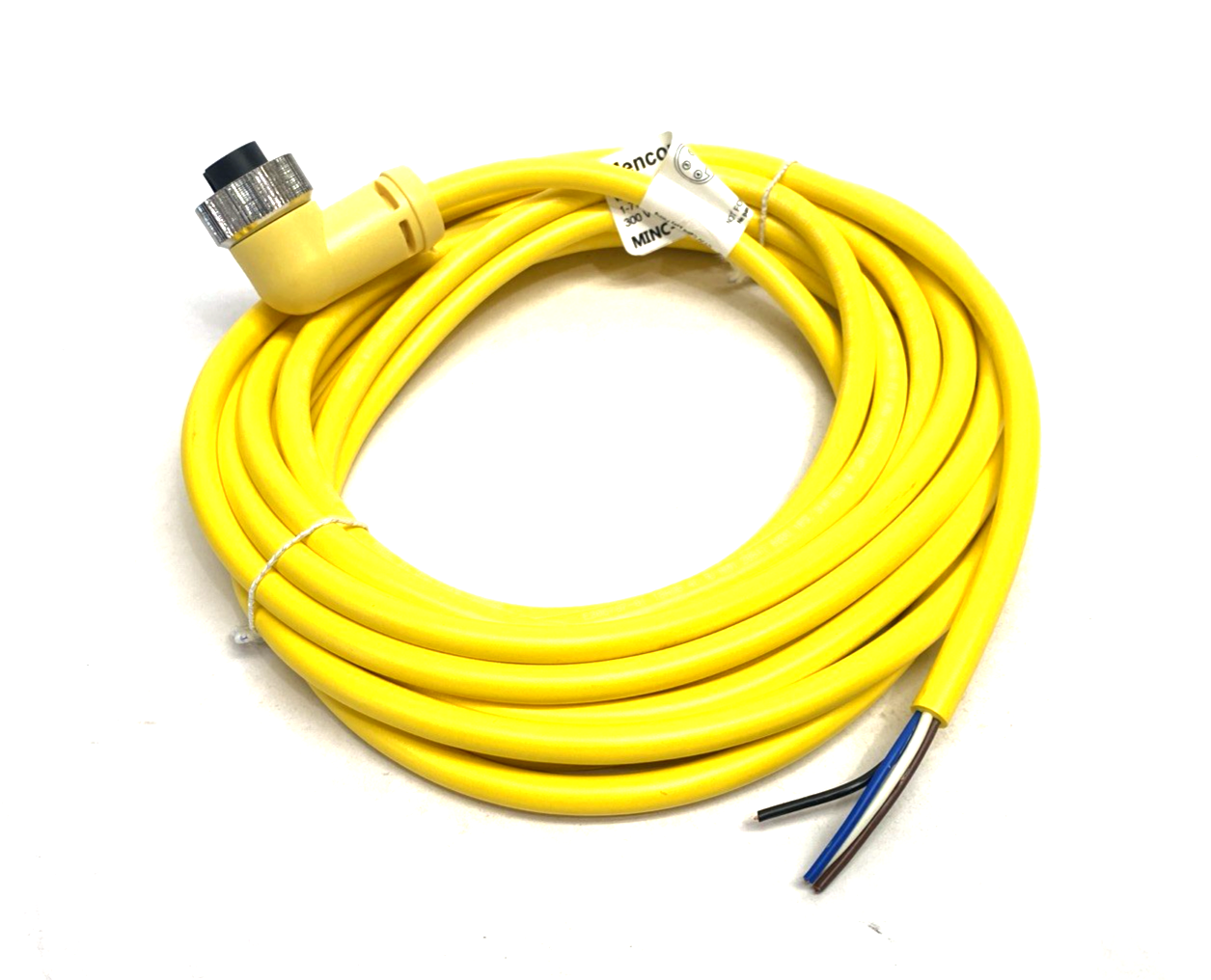 Mencom MINC-4FPX-5M-R MIN Size I Cordset 4-Pole Female Right Angle 5m - Maverick Industrial Sales
