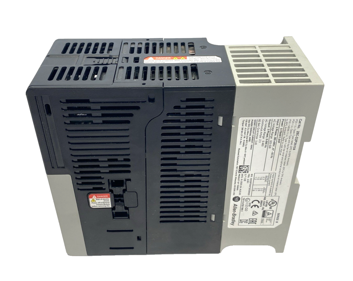 25C-D2P3N104 | Allen Bradley Ser. B PowerFlex 527 AC Drive 0.75kW/1HP 3PH 2.3A - New – Open box - Maverick Industrial Sales