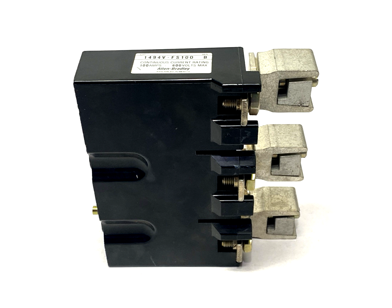 Allen Bradley 1494V-FS100 Ser. B Fuse Block Terminal Section - Used - Maverick Industrial Sales