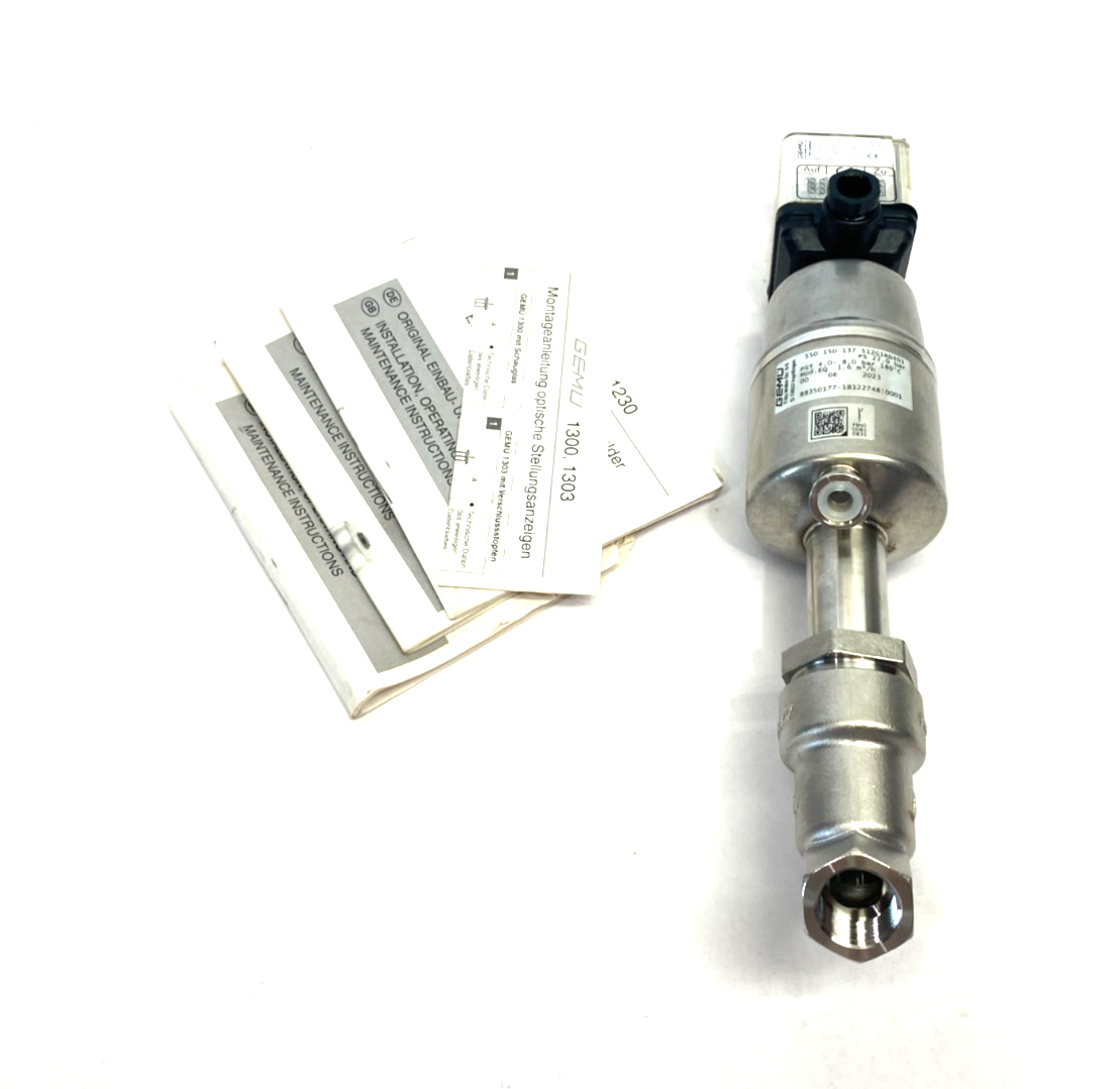 GEMÜ 550 15D 137 512G1RD403 Angle Seat Globe Valve 2/2-Way Body 88350177 - Maverick Industrial Sales