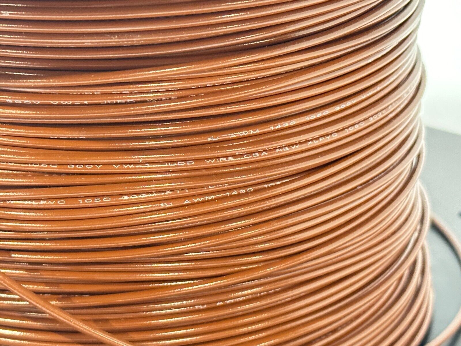 Judd Wire 454-0200-000 18AWG Style 1430 XLPVC 3000ft Spool 340ft REMAINING - Maverick Industrial Sales