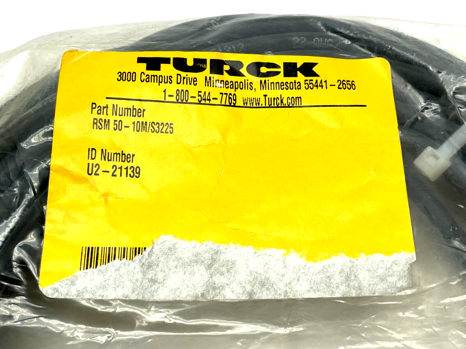 Turck RSM 50-10M/S3225 Cordset 10m Length U2-21139 - Maverick Industrial Sales