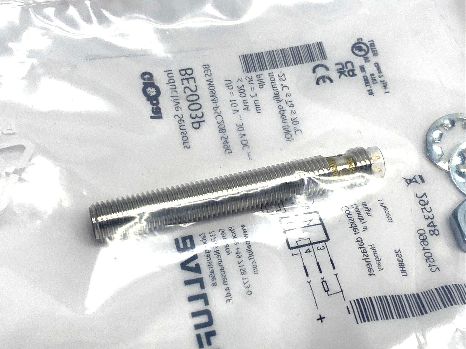 BES003P | Balluff Inductive Proximity Sensor M8 3-Pin BES M08MI-PSC20B-S49G - New - Maverick Industrial Sales