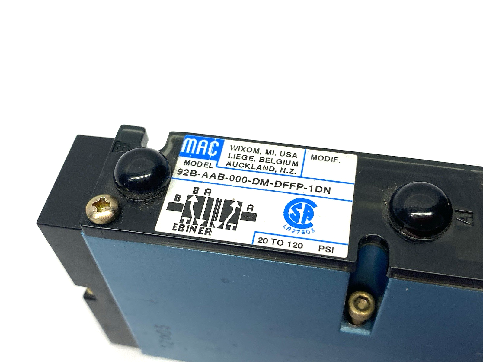 MAC Valves 92B-AAB-000-DM-DFFP-1DN Pilot Operated Spool Valve 4-Way - Maverick Industrial Sales