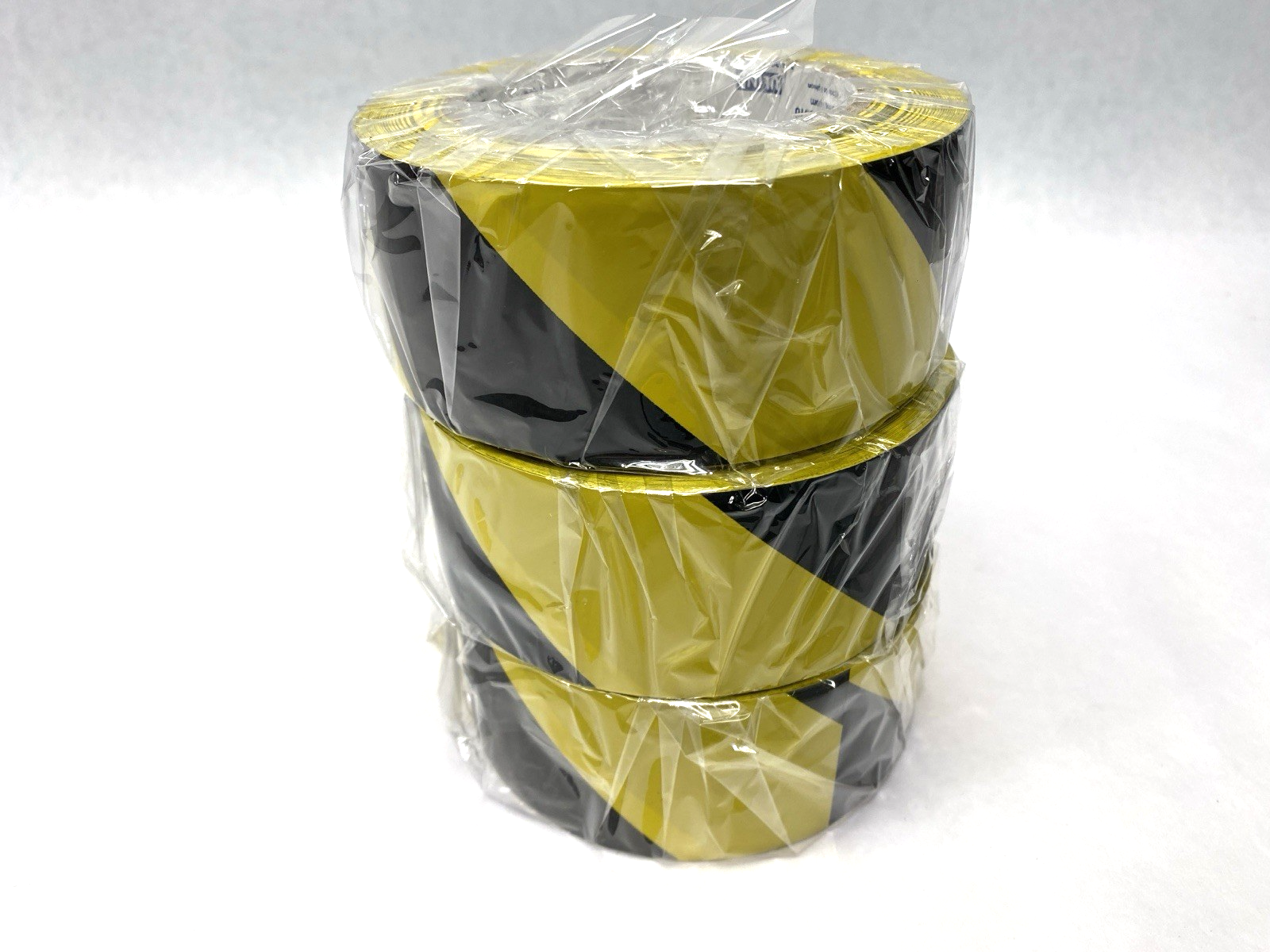 Uline S-2183 Industrial Vinyl Safety Tape Yellow/Black 2" x 36 yds LOT OF 3 - Maverick Industrial Sales